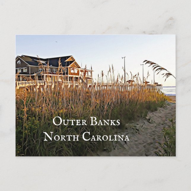 Outer Banker North Carolina Vykort (Framsida)
