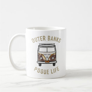 Outer Banker OBX Van Pogue Life Guld Vintage Kaffemugg
