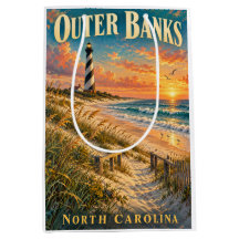 Outer Banks North Carolina fyr solnedgång