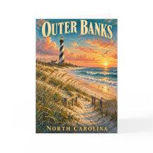 Outer Banks North Carolina fyr solnedgång