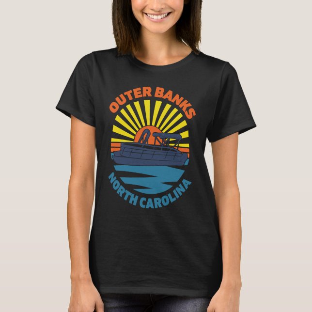 Outer Banks North Carolina OBX NC Beach Chill Van  T Shirt (Framsida)
