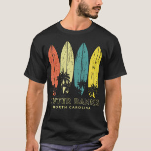 Outer Banks North Carolina Palmträd Obx Män Kvinno T Shirt