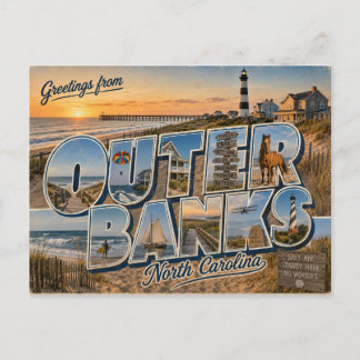 Outer Banks, vykort från North Carolina