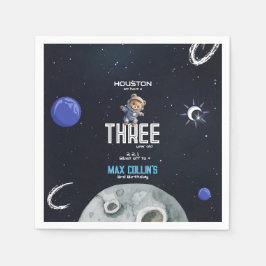 Outer Space Astronaut Any Age Birthday Pappersservett