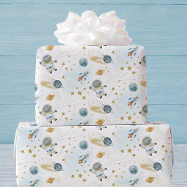 Outer Space Astronaut Kids Birthday  Presentpapper