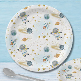 Outer Space Astronaut Stars Pattern