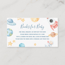 Outer Space-böcker för bebis inledningskort Tilläggskort