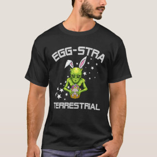 Outer Space Eggs Extra Terrestial Alien Easter Egg T Shirt