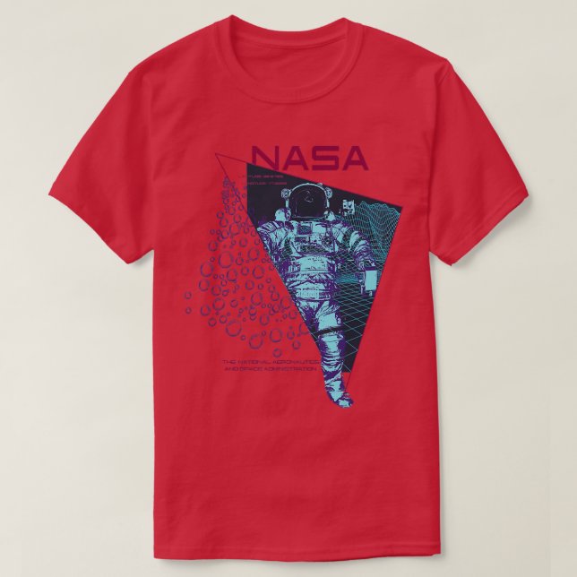 Outer Space Nasa Astronaut Exploration Science Ast T Shirt (Design framsida)