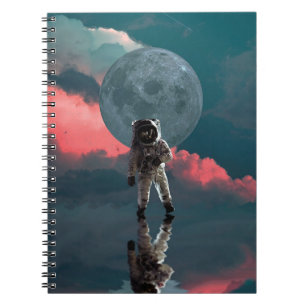 Outerspace Astronaut Art Space Kostym Clipart Anteckningsbok
