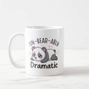 Outhärdligt Dramatisk - Söt Sorgsen Panda Puns Des Kaffemugg