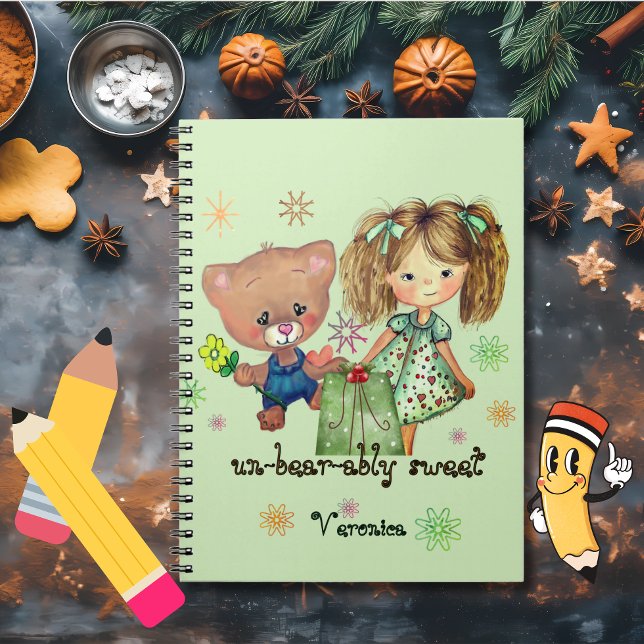Outhärdligt söt Nalle Anteckningsbok (Unbearably Sweet Teddy Bear Notebook)