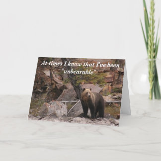 Outhärdligt Tack Kort