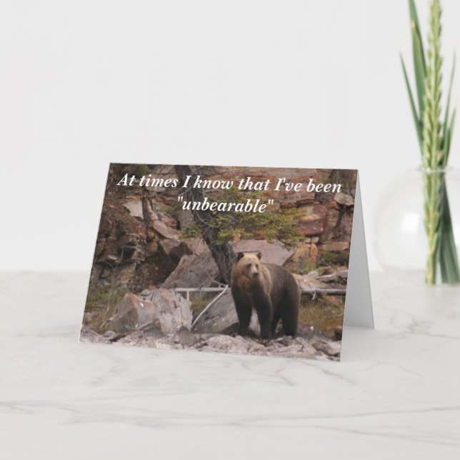 Outhärdligt Tack Kort (Framsida)