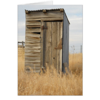 "Outhouse" Hälsningskort