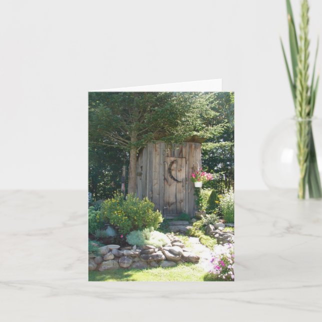 Outhouse i Maine Kort (Framsida)