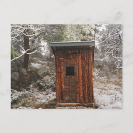 OUTHOUSE I SNÖN VYKORT