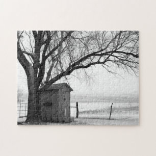 Outhouse i vinterpussel pussel