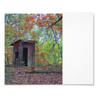 Outhouse in thr Fall Fototryck