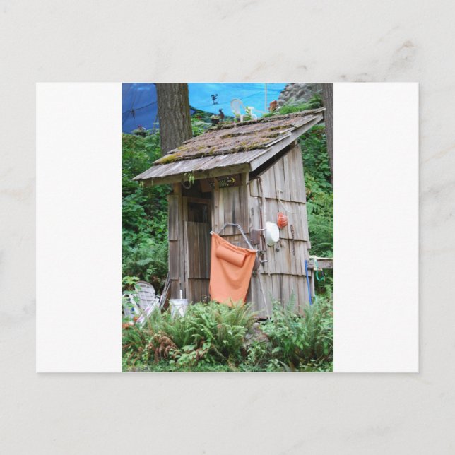 outhouse vykort (Framsida)