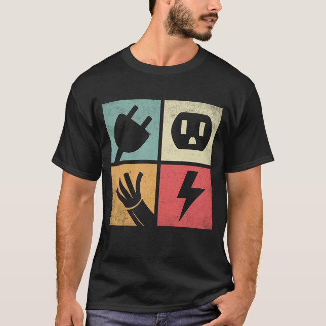 Outils éléctricien t shirt (Framsida)