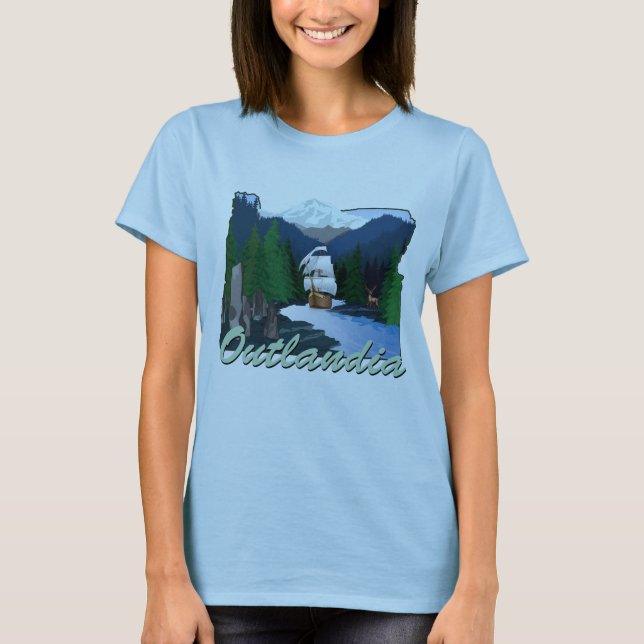 Outlandia logotyp t shirt (Framsida)