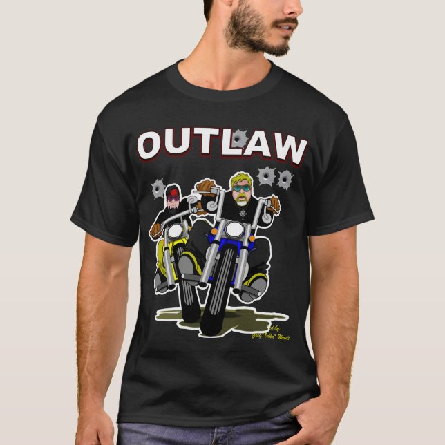 OUTLAW-BIKER TEE SHIRT (Framsida)
