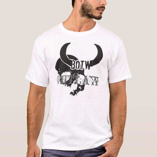 OUTLAW BOTW LOGOTYP SKULL TEE SHIRT (Framsida)