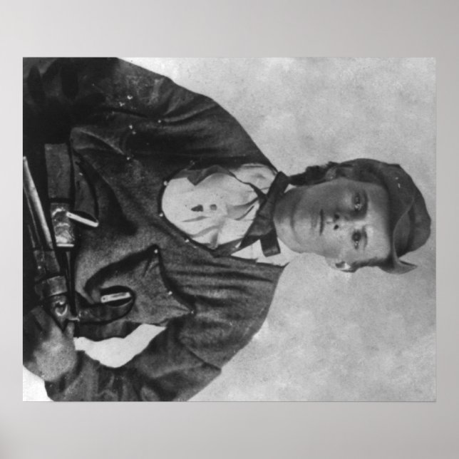Outlaw Jesse James Porträtt Photograph Poster (Framsidan)