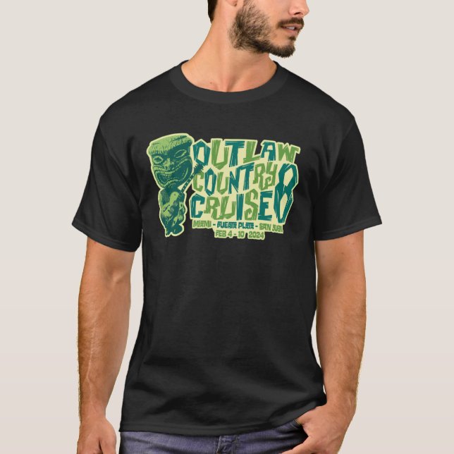 OUTLAW LAND CRUISE FESTIVAL 2024 T SHIRT (Framsida)