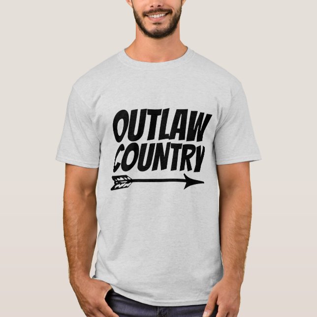 OUTLAW LAND MUSIC T-Shirts (Framsida)
