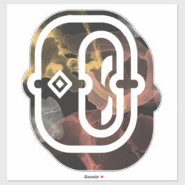 OUTLAW -O- | anpassningsbar monogram | PERSONLIG Klistermärken