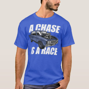 Outlaw Street Tävla Chase är en Tävling Drag Strip T Shirt