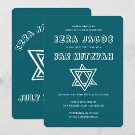 OUTLINE BREV STAR OF DAVID Anpassningsbar Pub Mitz Inbjudningar