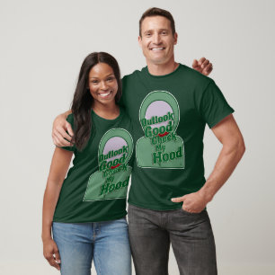Outlook Bra Check My Huva Tecknad Roligt Art T Shirt