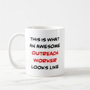 outreach-arbetare, fantastisk kaffemugg
