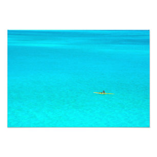 Outriggerkanot i Bora Bora fototryck