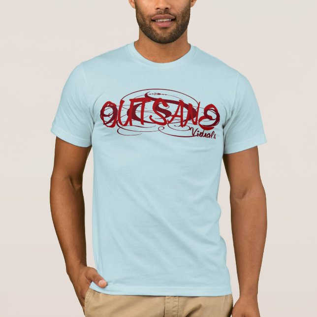 Outsane visuellt hjälpmedel t shirt (Framsida)