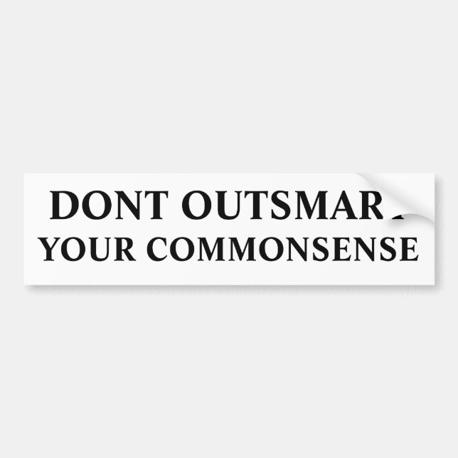 OUTSMART INTE, DIN COMMONSENSE BILDEKAL (Framsidan)