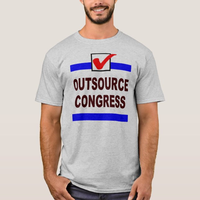 Outsource kongressen tee shirt (Framsida)