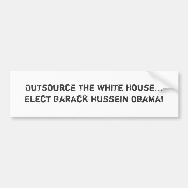 Outsource Vita huset… utvalda Barack Hussei… Bildekal (Framsidan)