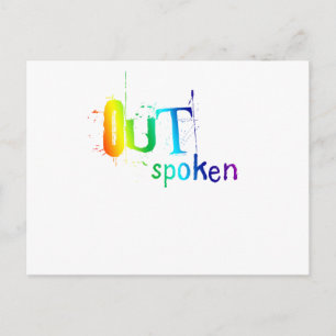 OUTSpoken (regnbåge) Vykort