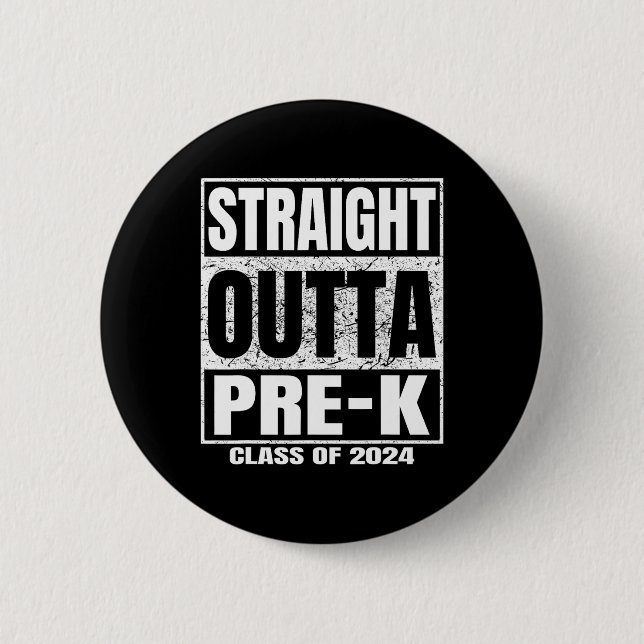 Outta Pre-k School Cl från 2024 Lusj Studenten Knapp (Framsida)