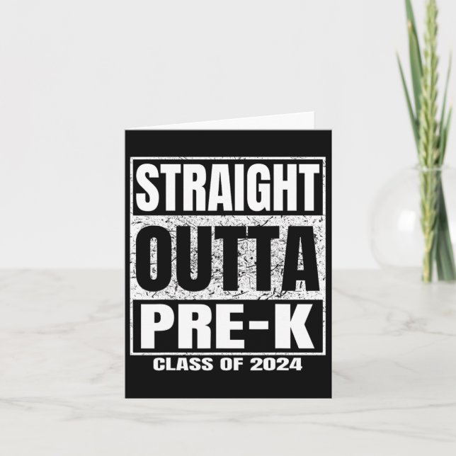 Outta Pre-k School Cl från 2024 Lusj Studenten Kort (Framsida)