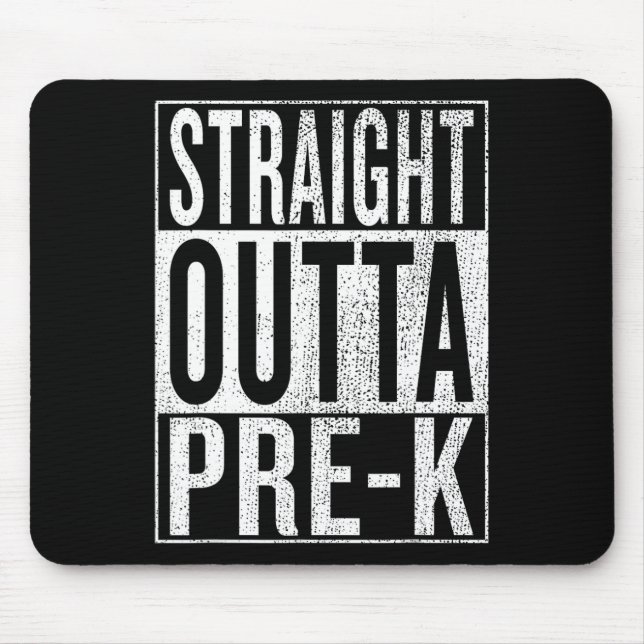 Outta Pre-k Studenten Funny Pre Kindergarten Grad Musmatta (Framsidan)