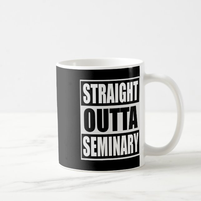Outta Seminary Lny Preacher Studenten Kaffemugg (Höger)