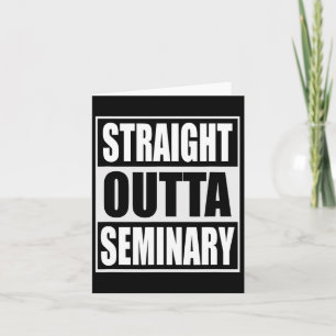 Outta Seminary Lny Preacher Studenten Kort