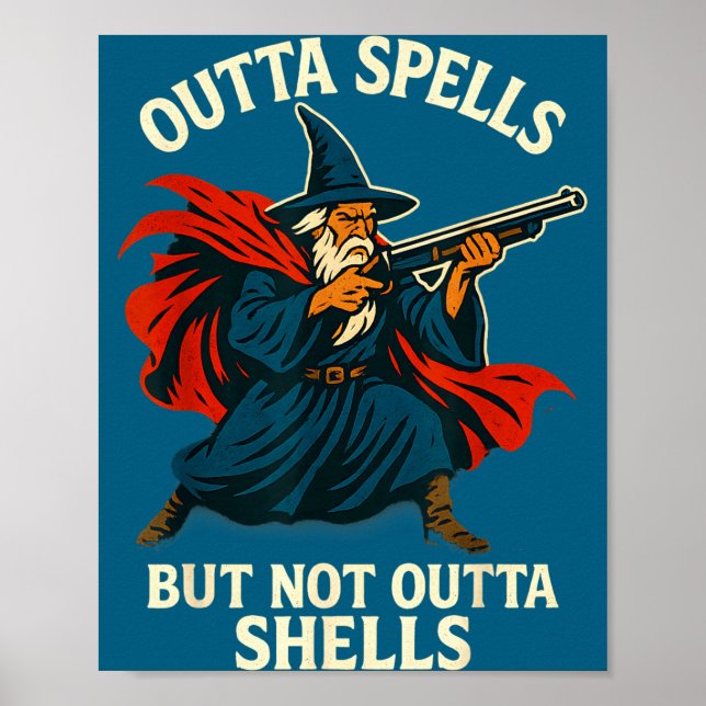 Outta Spells But Not Outta Shells Vintage  Poster (Framsidan)