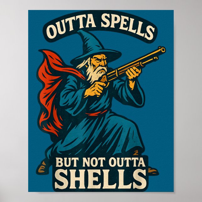 Outta Spells But Not Outta Shells Vintage  Poster (Framsidan)
