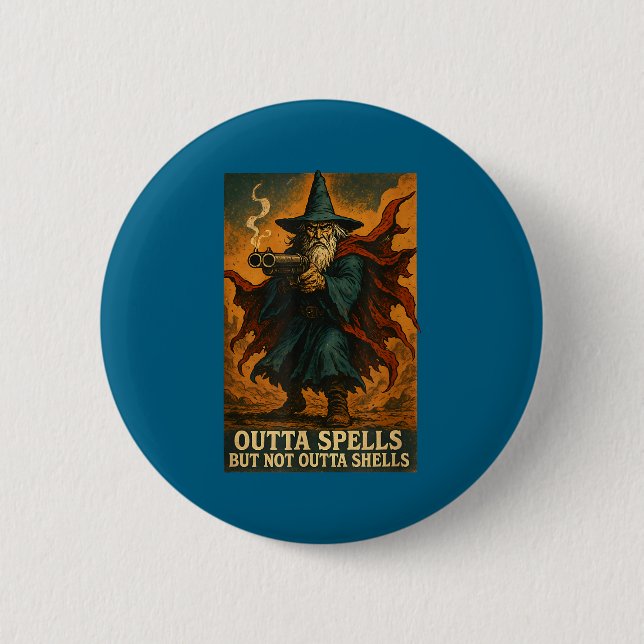 Outta Spells But Not Outta Shells Wizard Fantasy M Knapp (Framsida)
